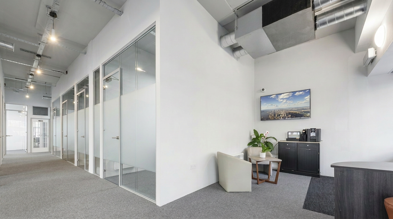 Elegant private London office suite interior